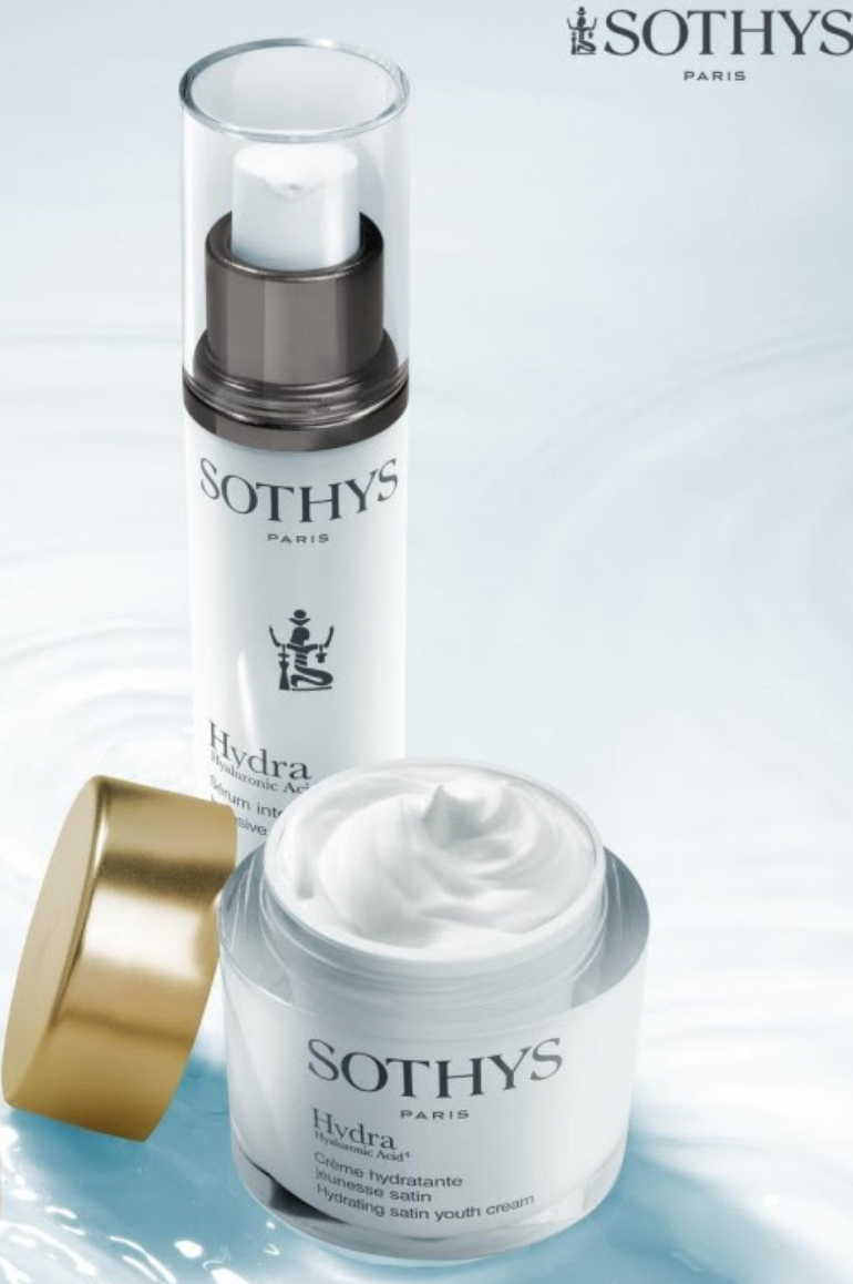 Moisturizing limited set for normal/combination skin SOTHYS 4x Hydra SATIN cream 50ml + Hydra Hyaluronic serum 50ml