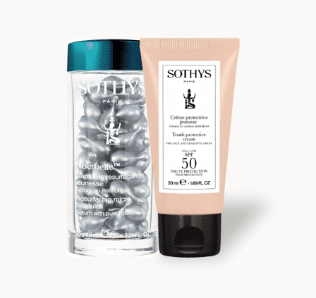 Sothys Rinkinys: Retinolio Kapsulės, SPF 50 + Sothys kosmetinė